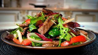 Salad with veal | Warm salad with veal from Tasty Food