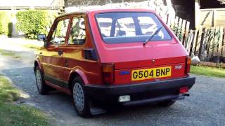 Fiat 126 BIS interior, exterior, start up \& driving!