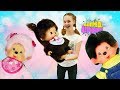 Мультики для малышей. Видео с игрушками. Обезьянки Monchhichi малыши