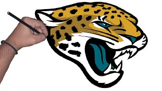 How to draw the logo of Jacksonville Jaguars