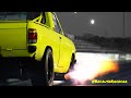 SAVAGE Launches from the Rotary 12A Turbo Datsun Ute at the Radial Prep Track Hire! | Track Prep |