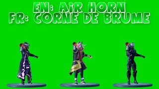 Green Screen Uncommon Emote Air Horn Corne De Brume