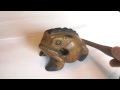 Chinese Wooden Percussion Frog Croak Sound Chinese Wooden Percussion Frog Croak Sound