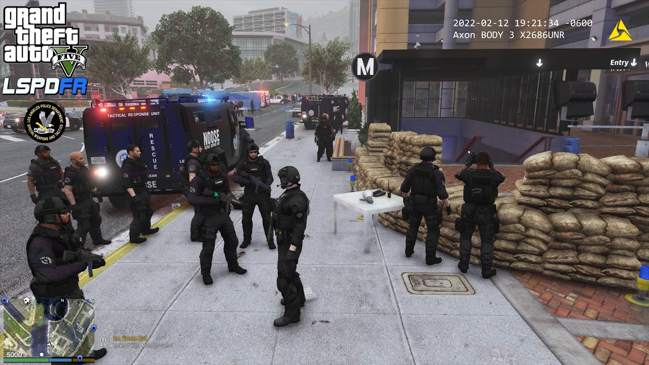 GTA V - LSPDFR 0.4.9🚔 - LSPD/LAPD - SWAT Mission - Terrorist Attack On Metro Subway Station - 4K