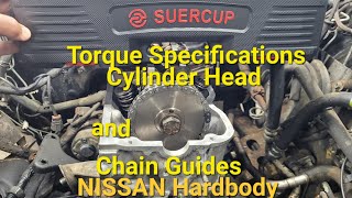 Nissan D21 Hardbody  Cylinder Head and Timing Chain Torque Specifications #suercup#