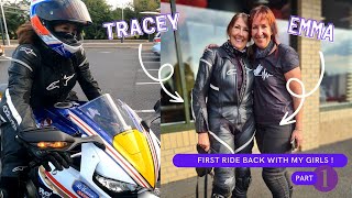 BACK ON MY BIKE! A Girls ride out on my BMW R1200GS TE Triple Black! Part 1
