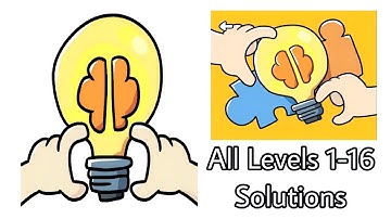 Brain Out - Brainstorming All Levels 1-16 Solutions Walkthrough