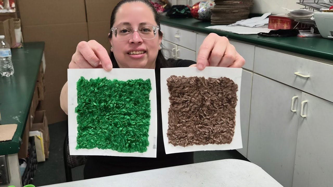 DOS MANERAS DE HACER EFECTO NUVE PAPEL CREPE VS PAPEL CHINA