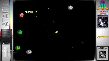 Atari 7800 Added to Launchbox and a little Asteroids game play.