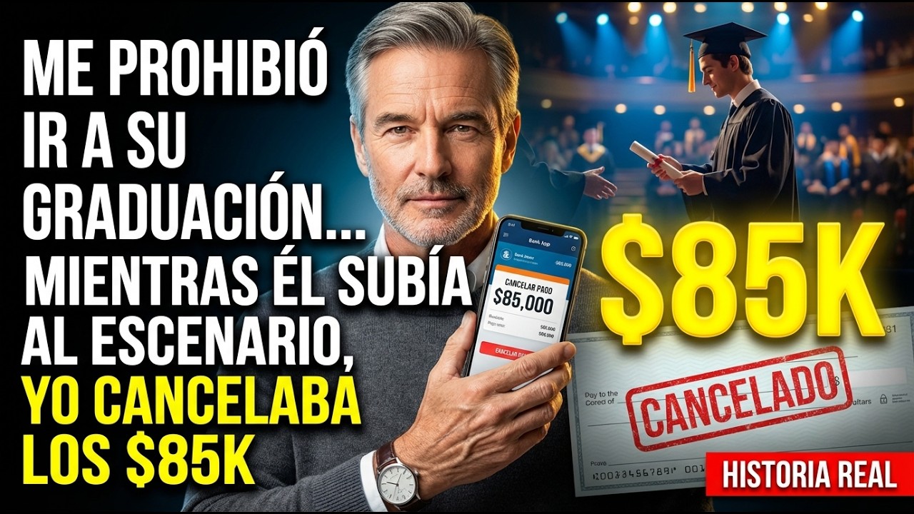 Pagué los $85K de su universidad, luego me excluyó de la graduación — cancelé el cheque allí...