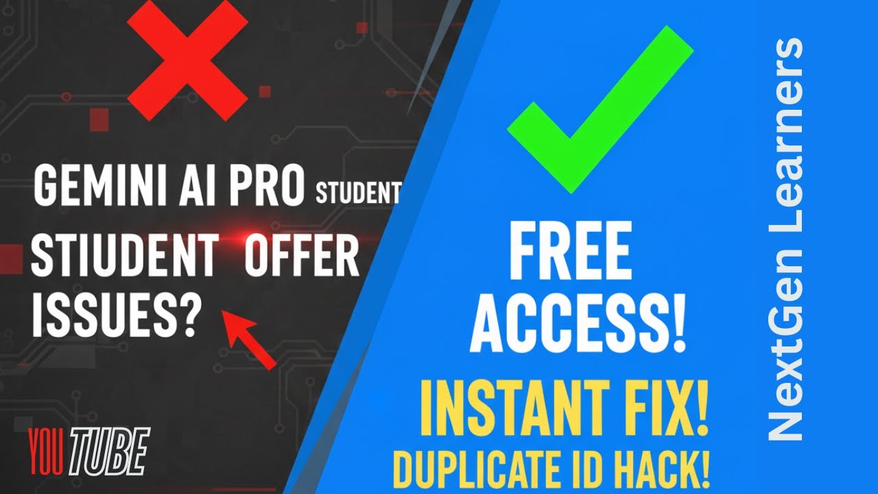 Gemini AI Pro Student Offer Free | Issues Related To Transaction| How we create a Duplicate Std card