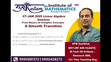 IIT JAM 2025 Linear Algebra Q 46
