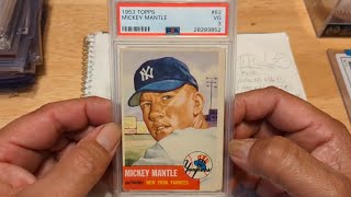 My Mickey Mantle baseball card collection showcase