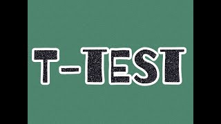 T-test for Two Independent Samples