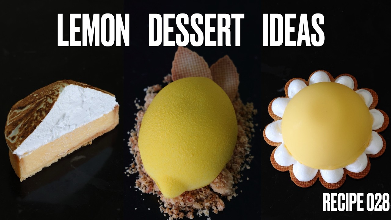 Elegant Showstoppers for Every Skill Level | Stunning lemon desserts using a light lemon cremeux.