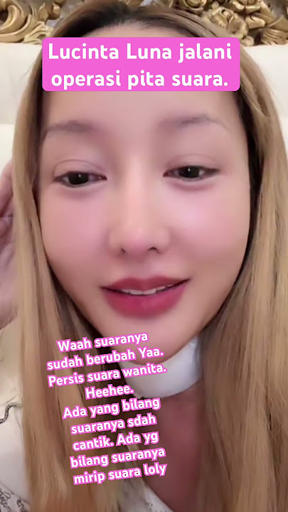 SUARA LUCINTA LUNA SUDAH PERSIS SUARA WANITA #shortsfeed #shorts #short #lucintaluna