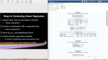 Simple linear regression in SAS