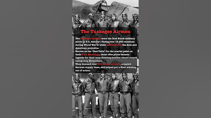 World War II - Who were the Red Tail's that Fought Nazis and Racisim #shorts