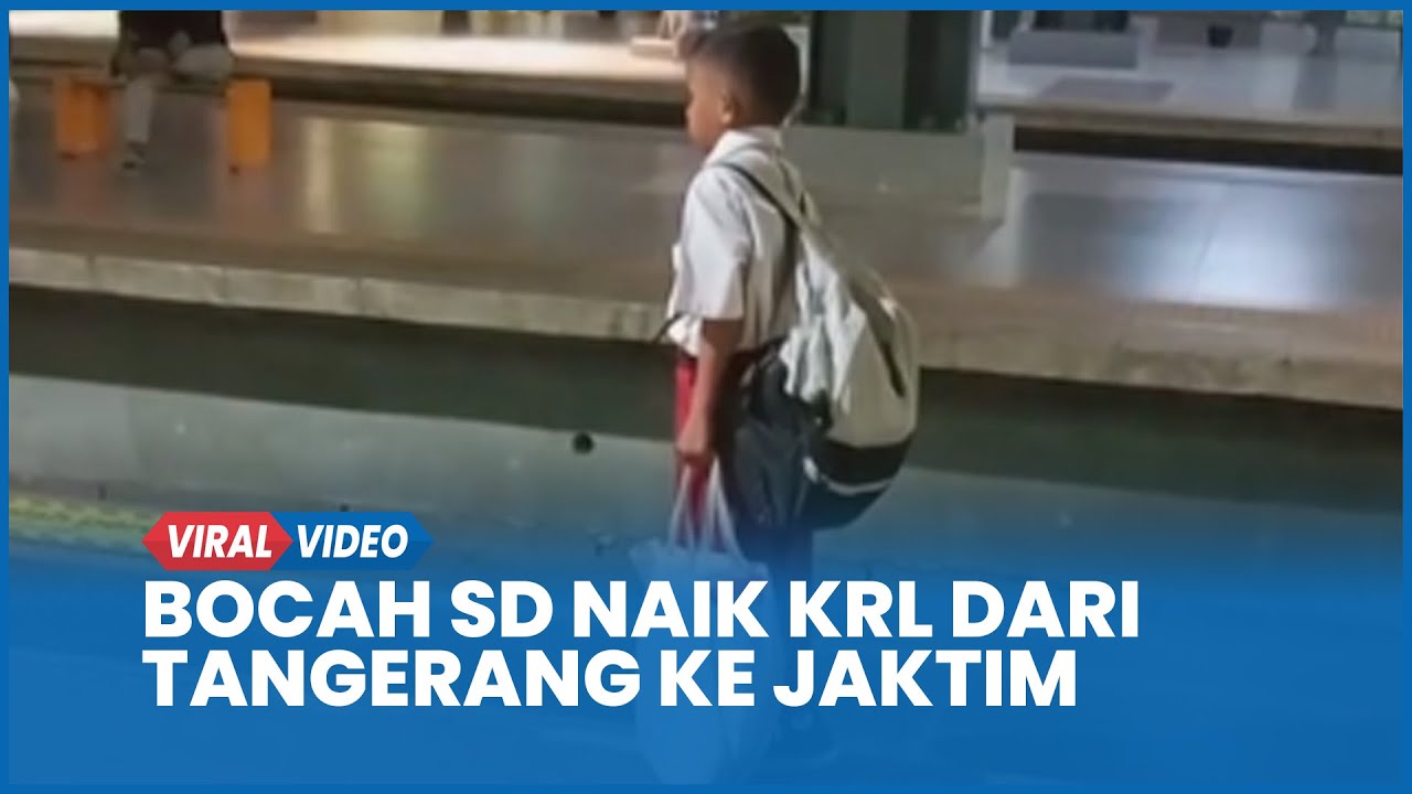 Viral Bocah SD Berangkat Subuh Naik KRL dari Tangerang ke Jakarta Timur