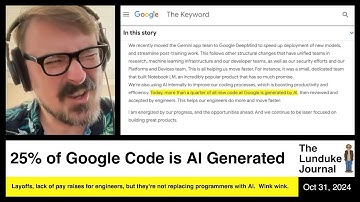 25% of Google Code is AI Generated