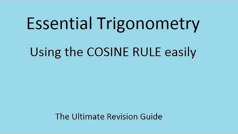 The Cosine Rule (GCSE and AS Maths revision)