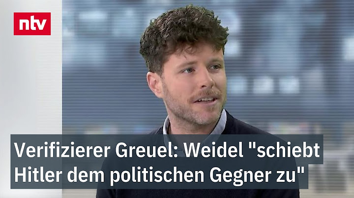 Weidel "schiebt Hitler dem politischen Gegner zu" - Faktenchecker zu Musk-Gespräch | ntv