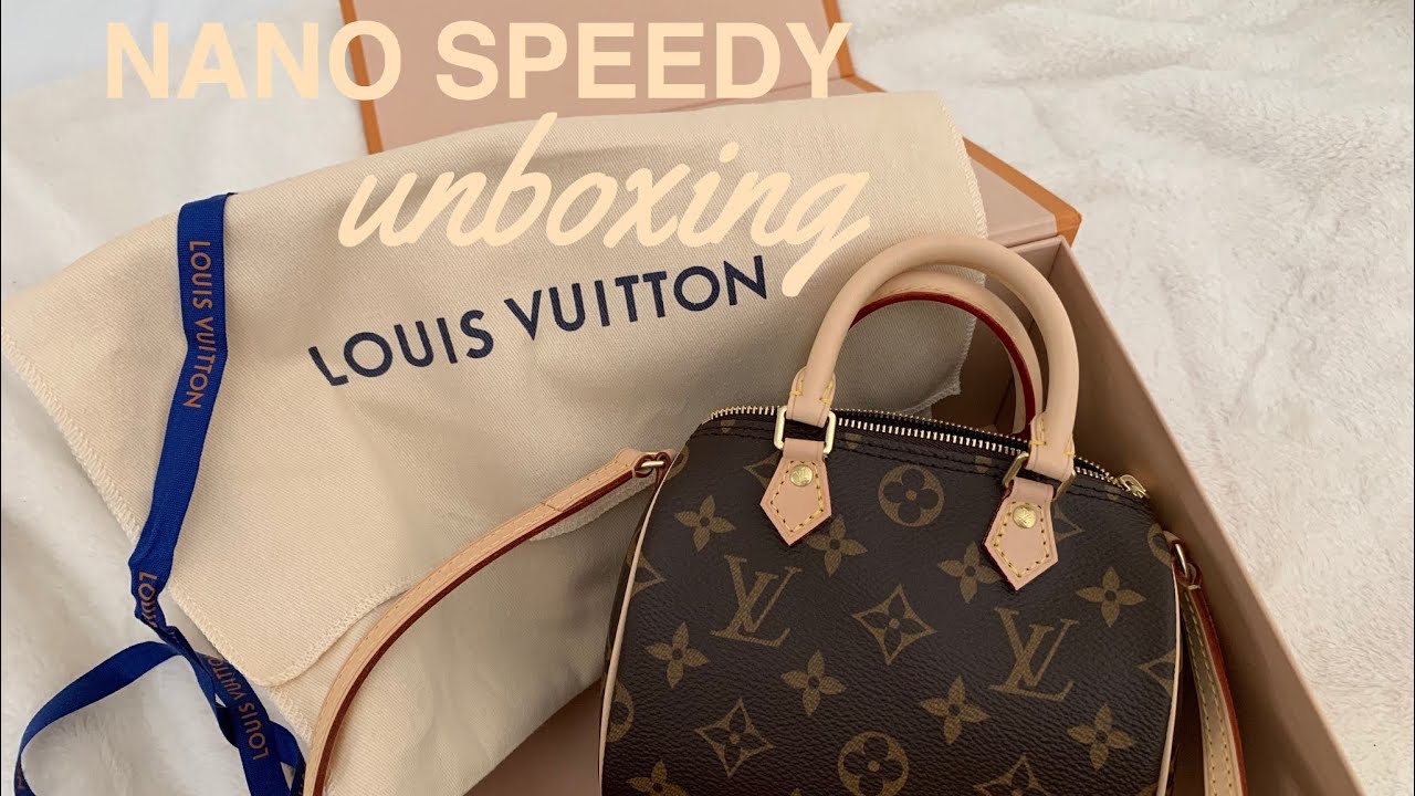 UNBOXING, LOOKS, WHAT FITS [LOUIS VUITTON NANO SPEEDY BAG] 