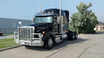 GNET GT700-3CH 3 camera Dash Camera in a Western Star Tractor