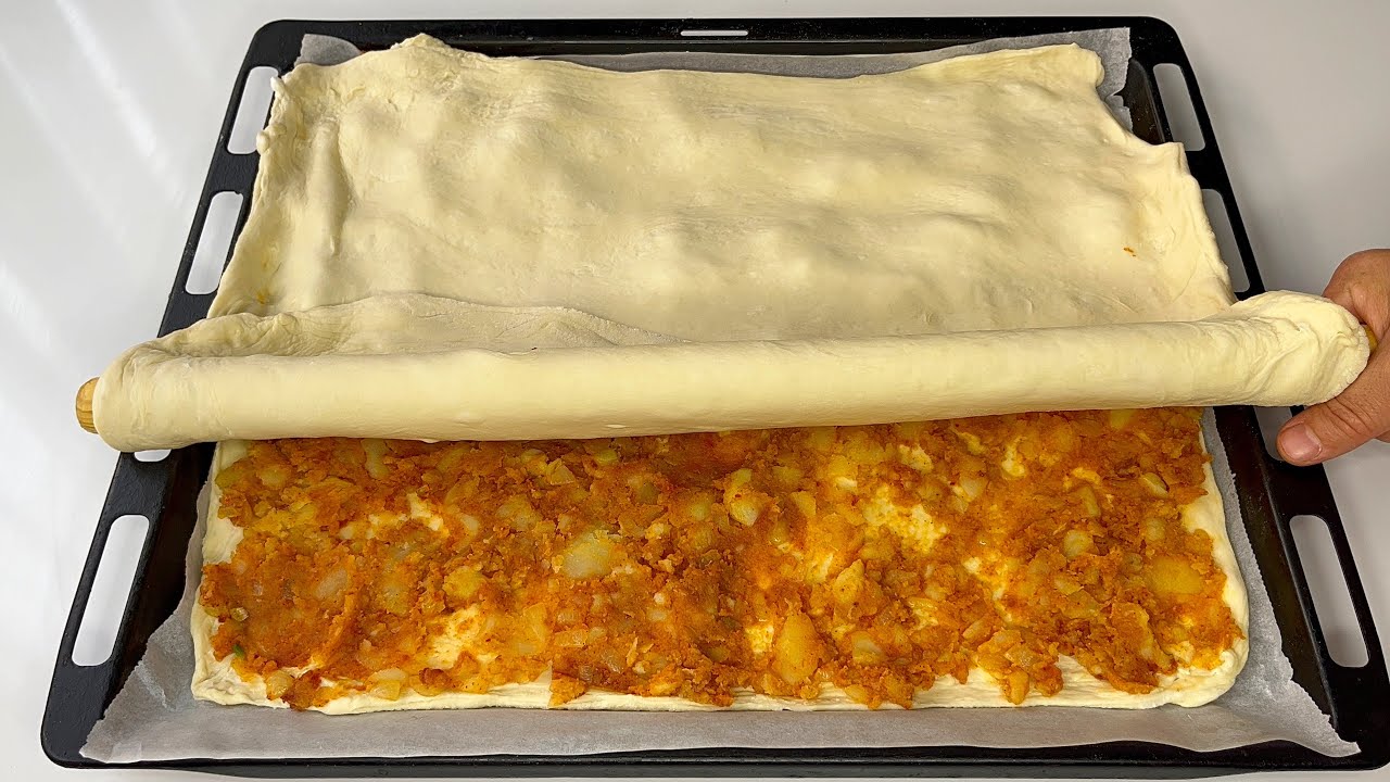 Hamur Açmayı Bilmeyenler Buraya 🤚 Bu tarif tam size göre 💯 oklava yok ❗️ kat kat börek tarifi 