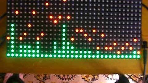 Audio Spectrum Analyzer V5 32x16 Truecolor Matrix Display