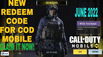 *June 2022* Call Of Duty Mobile New Redeem Code | Cod Mobile Redeem Code Garena