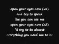 Andrew Belle - Open your eyes (lyrics)