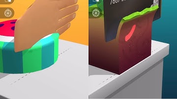 ASMR Cutting game! Relaxing sounds! Satisfying ASMR Video #4