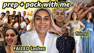 PREP & PACK WITH ME FOR A DESTINATION WEDDING! ⛰ 🧳 | Aanam C