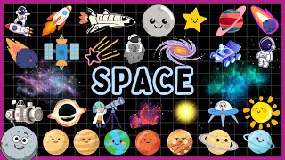 30 SPACE Related Vocabulary for Kids  Learn Space Vocabulary for Children