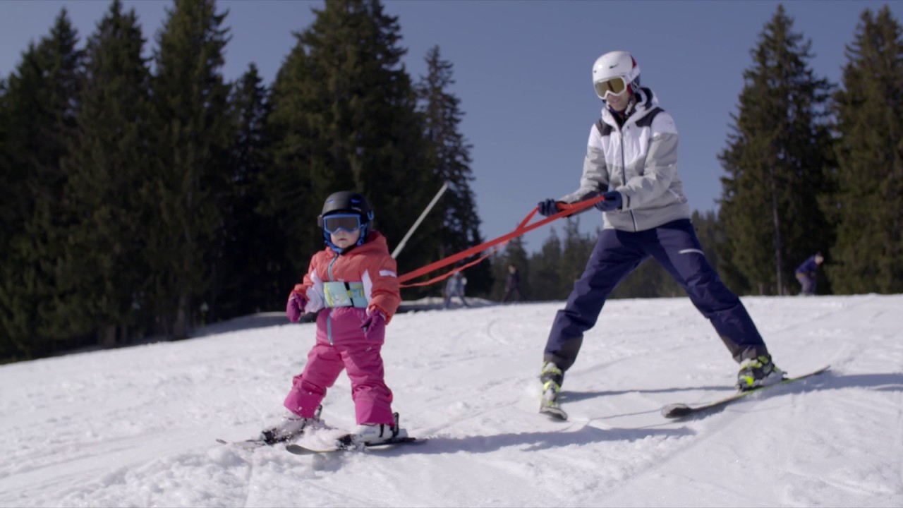 Harnais d'initiation au ski Skiwiz 100 – Enfants - Jaune fluo, Bleu cosmos,  Blanc glacier - Wedze - Décathlon