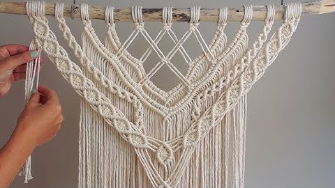 DIY Macrame Tutorial - Intermediate Wall Hanging Part 2