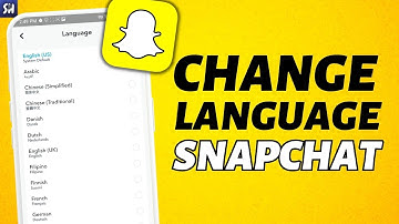 How to Change Language on Snapchat (2023)!
