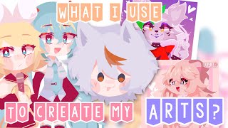 WHAT I USE TO CREATE MY LINELESS ARTS?