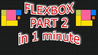 Learn Css Flexbox part 2 in 1 minutes| CSS tutorial | (for beginners)