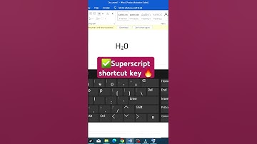 how to make selected text superscript in ms word #shorts #msword #trick