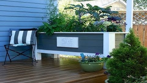 building a flower window box, pvc modern window boxes