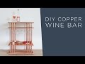DIY Wine Bar | Made out of Copper Pipe and Marble Tile DIY Wine Bar | Made out of Copper Pipe and Marble Tile