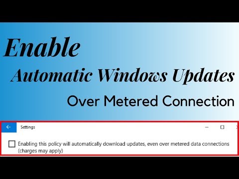 How To Enable Automatic Windows Updates Over Metered Connection