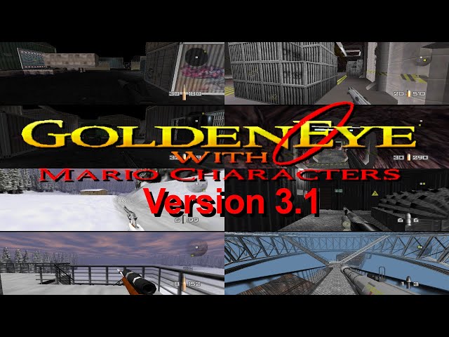 Goldeneye with Mario Characters - N64 Squid