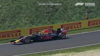 Max Verstappen rijdt een rondje over Circuit Zandvoort in de game F1 2020