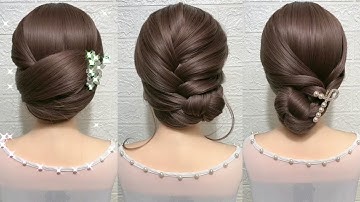 20 Cách Bới Tóc Dự Tiệc Sang Trọng - Bun Hairstyles For Wedding Without Donut