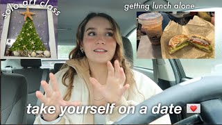 Taking Myself on a Date 💌 + group SECRET SANTA 🎅 & PRESENTATION NIGHT! | Vlogmas ep. 5