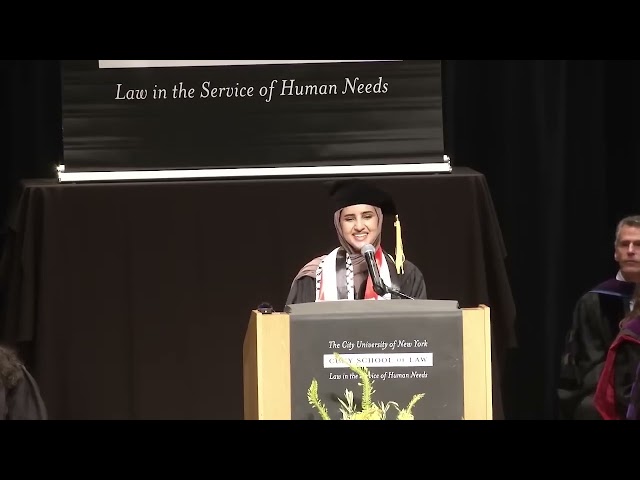 CUNY School of Law Commencement 2023 Fatima Mohammed Full Speech class=