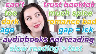 reacting to your bookish HOT TAKES (and sharing my own)